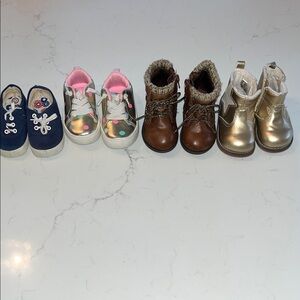 Baby Girl Size 4 Shoes Bundle
